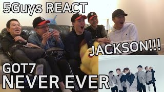 FANBOY ALERT GOT7  Never Ever 5Guys MV REACT [upl. by Sidnal]