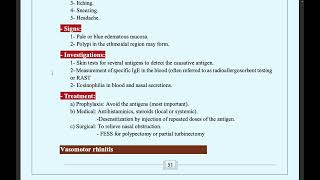 allergic and vasomotor rhinitis [upl. by Saucy]