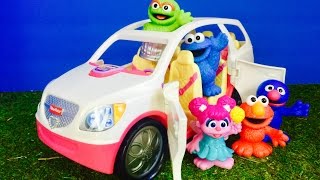 SESEME STREET Fisher Price Musical SUV Ride Outdoors [upl. by Miun]