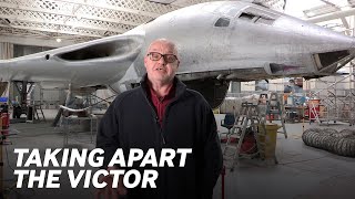 Britains nuclear bomber undergoes conservation  Handley Page Victor [upl. by Tiertza]