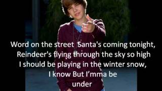 Justin Biebermistletoe  Lyrics on screen [upl. by Airliah839]