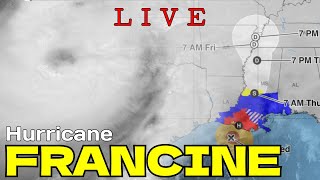 Hurricane Francine Striking Louisiana  LIVE COVERAGE [upl. by Zadack]