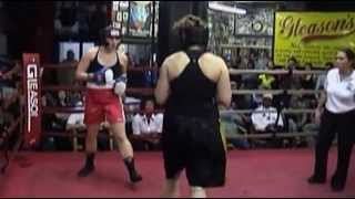 FEMALE BOXING 121512 GLEASONS GYM  Erica Chamberland  Alison Grimshaw [upl. by Solraced]