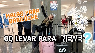 O QUE LEVAR NA MALA PARA BARILOCHE  NEVE [upl. by Annaeiluj]