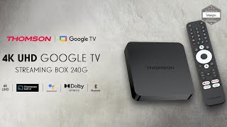 Thomson Streaming Box 240G  Google TV  Android12  2GB Ram amp 8GB Rom  Unboxing [upl. by Gairc951]