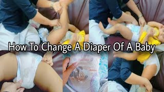 Tips amp Tricks  How To Change A Baby Diaper  Diaper Changing Routing  Pakistani Vlogger [upl. by Okajima]