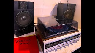 HITACHI SD8100H AMFM Stereo amp Sharp 2 way Speakers Serviced BSR STACKING RECORD CHANGER C129 [upl. by Ettennahs827]