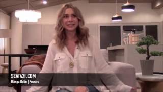 Olesya Rulin Powers Season 2 Set Visit Interview [upl. by Shieh]