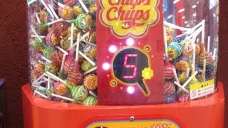 チュッパチャップス自動販売機 Chupa chups Lollipops Candy vending Machine Japan [upl. by Nodnerb349]