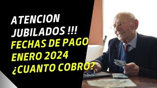 📢 CUANDO y CUANTO COBRO en Enero 2024 ➤ Jubilados y Pensionados  Fechas de Pago [upl. by Clarice80]