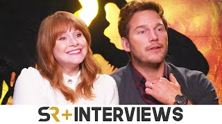 Jurassic World Dominion Bryce Dallas Howard amp Chris Pratt Interview [upl. by Kaspar865]