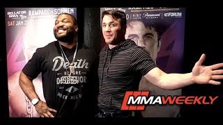 Quinton Rampage Jackson vs Chael Sonnen Bellator 192 FaceOff [upl. by Astrea]