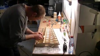 P51 Mustang rc build of a great planes kit part2 wing ep4 [upl. by Romeyn]