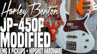 Harley Benton JP45OP MODIFIED  EMG X Metalworks Pickups amp Hipshot Hardware  LowEndLobster Builds [upl. by Bel]