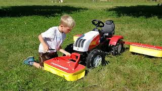 Mähwerk für Rolly Toys Trettraktor [upl. by Grega]