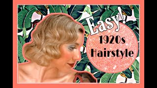 Easy 1920s hairstyle [upl. by Naujtna]