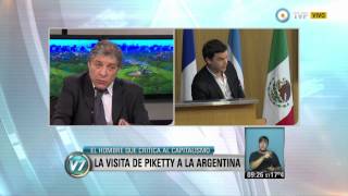 Visión 7  La visita de Piketty en la Argentina [upl. by Lednam]