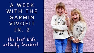 A WEEK WITH THE GARMIN VIVOFIT JR2 ACTIVITY TRACKER SO MUCH FUN AD [upl. by Eimareg]