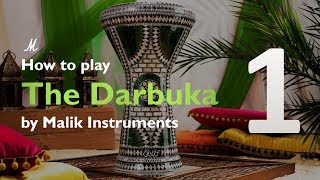 How to play the Darbuka Beginners Course Darbuka Lesson 1 The basic strokes [upl. by Candida]