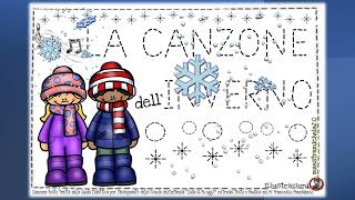 LA CANZONE DELLINVERNO DA CANTARE E COLORARE [upl. by Ahsilahk406]