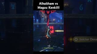 Alhaitham vs Maguu Kenki  genshinimpact genshin tonjogando Genshin impact [upl. by Ariday]