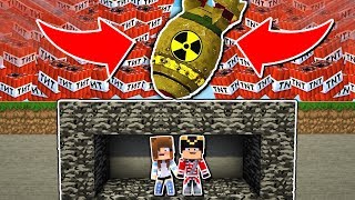 BOMBE NUCLÉAIRE VS MON BUNKER MINECRAFT [upl. by Katharine]