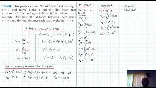 12–28 Kinematics of a Particle Chapter 12 Hibbeler Dynamics Benam Academy [upl. by Worra]