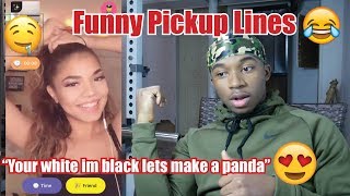 Funny Pickup Lines on Random Girls on the Monkey App [upl. by Ahen]