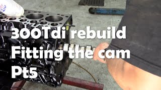 300Tdi Rebuild Fitting the cam followers and block ancillaries Part 5 [upl. by Nnalyrehs]