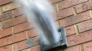 DEFINITELY WASN’T EXPECTING THIS Dryer Vent Cleaning almetaldryervent satisfying asmr diy fyp [upl. by Daley]