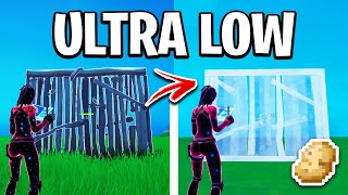 How To Get ULTRA LOW Graphics In Fortnite FPS BOOST [upl. by Oicnecserc333]