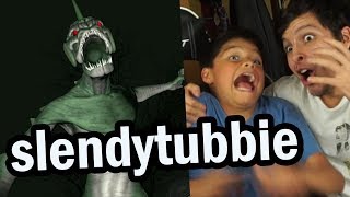 EL NUEVO SLENDYTUBBIE LAGARTO  ME CAGO DEL MIEDO CON MI PRIMO 😱  Slendytubbies 3  DeGoBooM [upl. by Kurman]