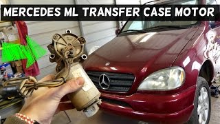 MERCEDES W163 TRANSFER CASE MOTOR REMOVAL REPLACEMENT ML320 ML430 ML230 ML270 ML350 ML500 [upl. by Cordy]