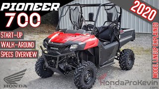 2020 Honda Pioneer 700 Review of Specs  WalkAround  Base Model SxS  UTV SXS700M2 [upl. by Vikky]