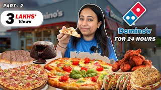 Eating only DOMINOS PIZZA for 24 HOURS  Food Challenge Part2 [upl. by Eliott]