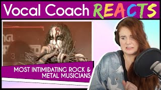 Vocal Coach reacts to 10 Most Intimidating Rock and Metal Musicians [upl. by Marcos362]