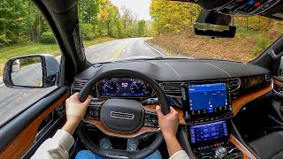 2022 Jeep Grand Wagoneer Series III 4x4  POV First Drive Binaural Audio [upl. by Neyuq100]