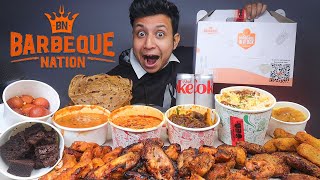 Barbeque Biggest Non Veg Meal in a Box  My Worst Experience Of Barbeque Nation Mukbang [upl. by Yankee]