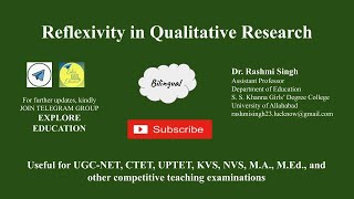 Reflexivity in Qualitative Research [upl. by Aural]