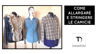 Come allargare e stringere le camicie  Refashion  How to stretch and tighten shirts Diy [upl. by Gilmer]