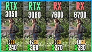 RTX 3050 vs RTX 3060 vs RX 7600 vs RX 6700  Test in 12 Games  Best Graphics Cards Under 300 [upl. by Liggitt]