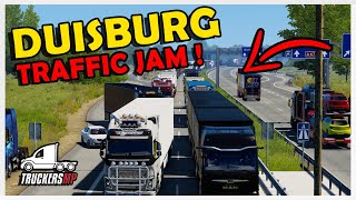 DUISBURG EXIT TRAFFIC JAM   TRUCKERSMP [upl. by Earahs805]