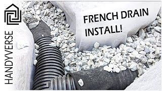 Installing a French Drain  Part 2 [upl. by Lotsyrc]