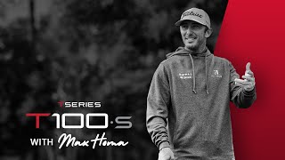 Max Homa Hits the Titleist T100S Irons [upl. by Uaerraj]