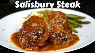 How To Make Salisbury Steak  Quick Easy and Cheap Dinner Recipe MrMakeItHappen CheapEats [upl. by Annael]