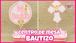 CENTRO DE MESA PARA BAUTIZO DE NIÑA  DIY [upl. by Annia]