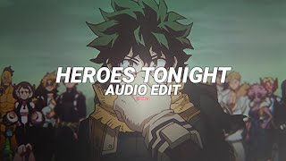 heroes tonight  janji feat johnning edit audio [upl. by Letnuahs]