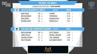 Matlock and Cromford Meadows CC 2nd XI v Belper Meadows CC 3rd XI [upl. by Jepum686]