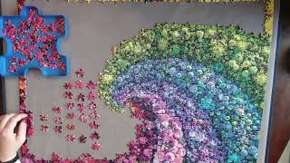 Color Bloom Collection Whirl  Clementoni Puzzle  1000 Piece Time Lapse [upl. by Latoye]