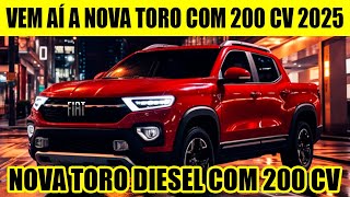 VEM AÍ A NOVA FIAT TORO 22 TURBO DIESEL DE 200 CV A PICAPE COMPACTA DIESEL MAIS POTENTE [upl. by Nedak]